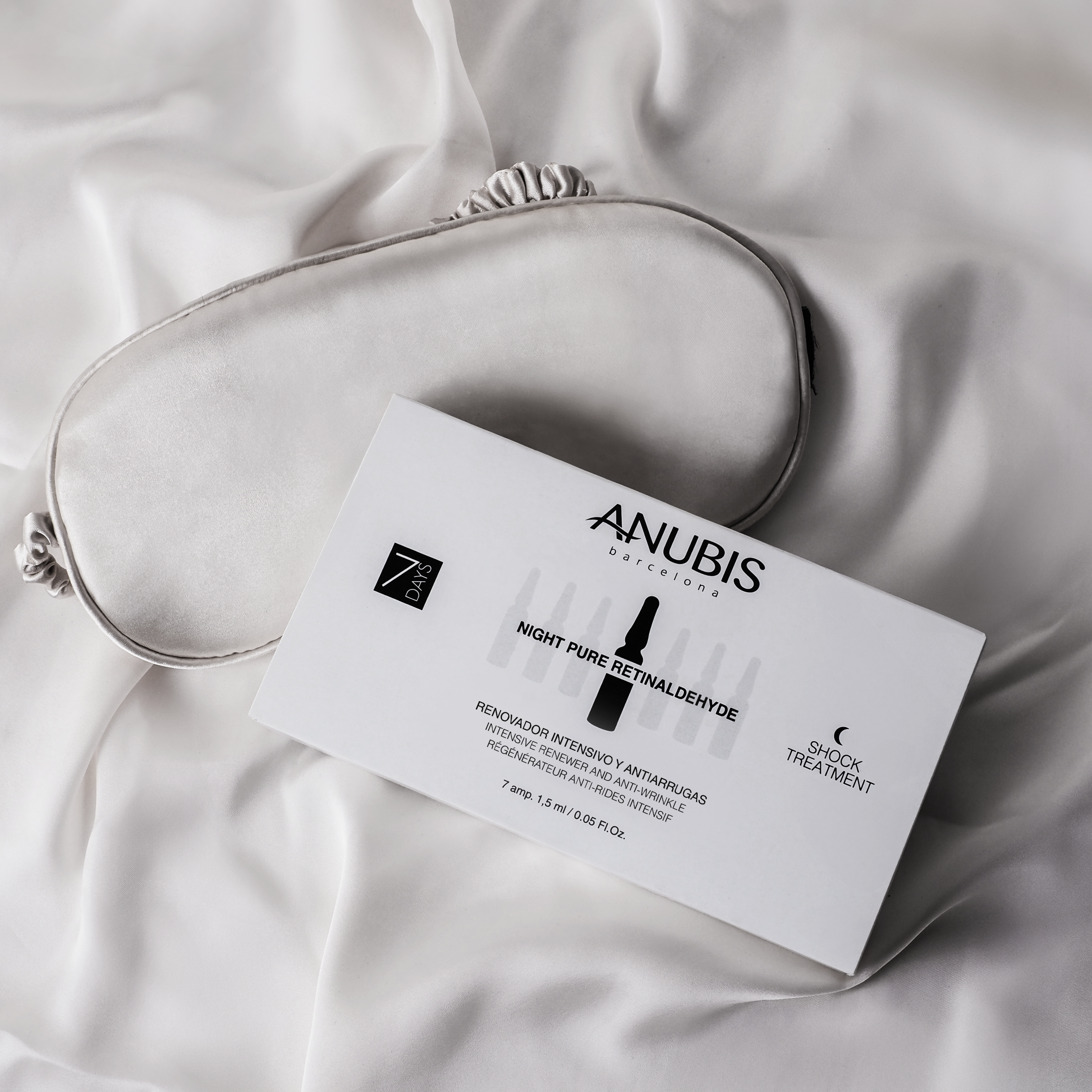 Tratament SOC 7 zile, reparator si antirid - ANUBIS 7 Days Treatment Night Pure Retinaldehyde 7 fiole x 1,5 ml
