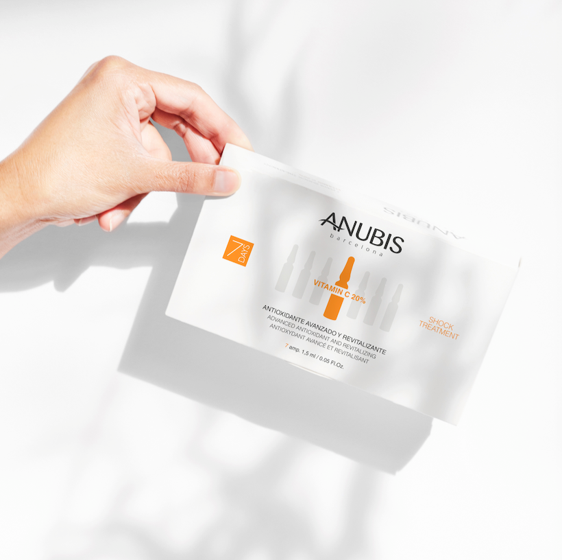 Tratament SOC 7 zile, anti-imbatranire si antioxidant - ANUBIS 7 Days Vitamin C 20%  7 fiole x 1,5 ml
