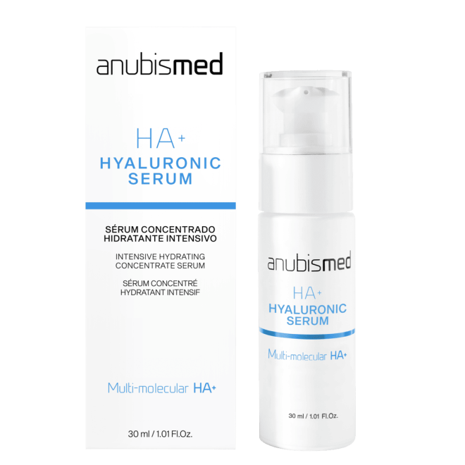 Serum concentrat cu acid hialuronic si vitamina E- ANUBISMED HA+ Hyaluronic Serum 30 ml